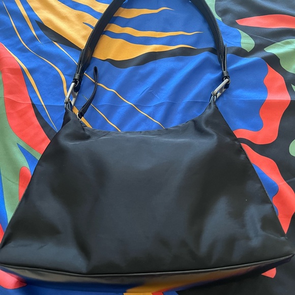 PRADA BAG SHOULDER BAG BLACK NYLON - Picture 9 of 16